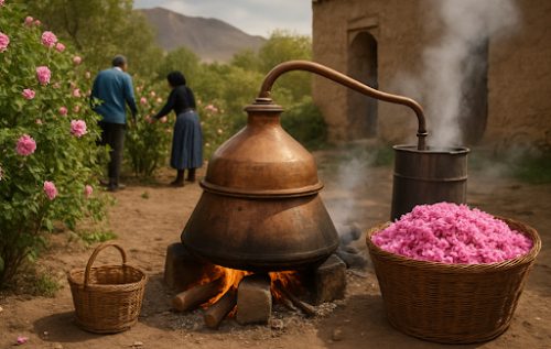 گلاب گیری کاشان 