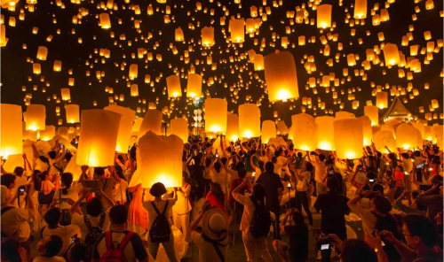 جشنواره یی پنگ در تایلند یکی از بهترین فستیوال های تایلند